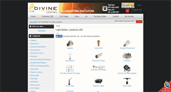 Desktop Screenshot of divinelighting.com