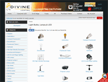 Tablet Screenshot of divinelighting.com